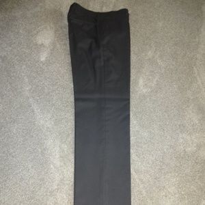Men's black flat front dress pant 32x34